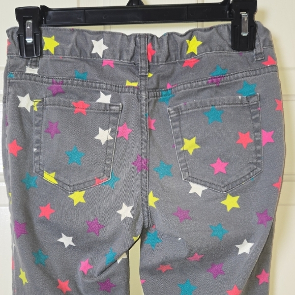 PLACE Gray Jeggings Colorful Stars JR. 12 ADJ WAIST  Y2K FUN UNIQUE COMFY BOLD - Picture 13 of 14